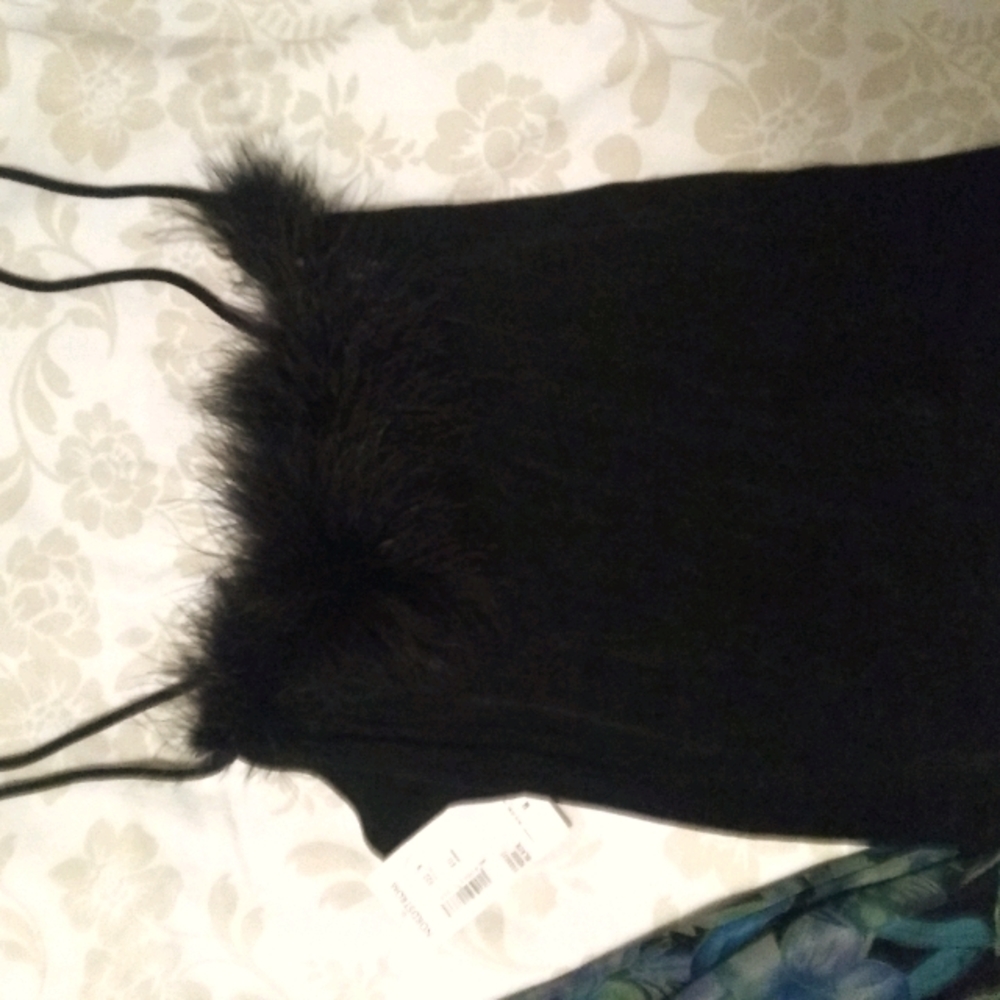 NORDSTROM Marabou Tank Top